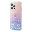 Etui pokrowiec w gwiazdki iPhone 14 Pro Heart Star Series ZODIAC