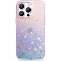 Etui pokrowiec w gwiazdki iPhone 14 Pro Heart Star Series ZODIAC