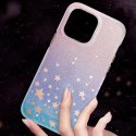 Etui pokrowiec w gwiazdki iPhone 14 Pro Heart Star Series ZODIAC