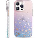 Etui pokrowiec w gwiazdki iPhone 14 Pro Heart Star Series ZODIAC