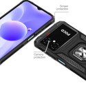 Etui pancerny pokrowiec do Google Pixel 7 Pro uchwyt magnetyczny Ring Armor czarny