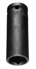 Nasadka udarowa 1/2" długa, 19 x 78mm , Cr-Mo
