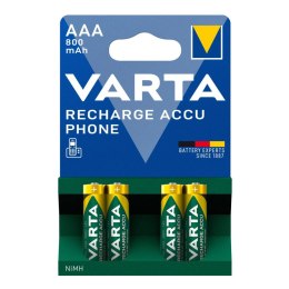 4x akumulatorki R-03 R03 AAA 800mAh Varta Ready2use
