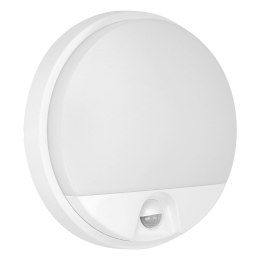 AGAT LED 10W, oprawa ogrodowa z czujnikiem ruchu 140°, 800lm, IP54, 4000K, biała