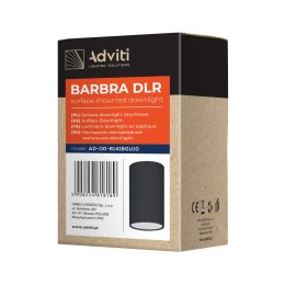 BARBRA DLR GU10 downlight max 50W, IP20, okrągły, czarny, aluminium