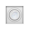 CAROLIN DLS GU10 downlight max 35W, IP20, kwadrat, biały