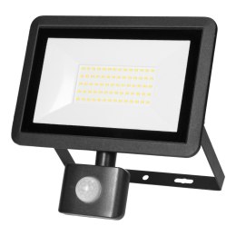 FARO S LED naświetlacz z PIR 50W, 4000lm, IP44, 4000K, aluminium + szkło