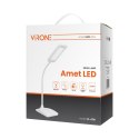 AMET LED DIM 6W, lampka biurkowa, 360lm, 3000K, biała, funkcja ściemniania