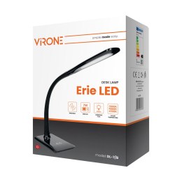 ERIE LED DIM 7W, lampka biurkowa, 400lm, czarna, funkcja ściemniania i zmiany temperatury barwowej 3000K-4000K-6000K