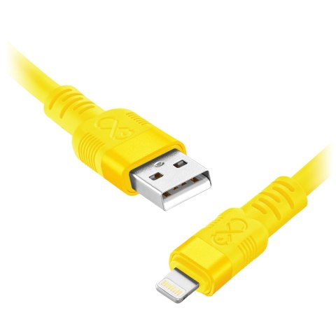 Kabel USB-A - Lightning eXc WHIPPY Pro, 0.9M, 29W, szybkie ładowanie, kolor mix neonowy