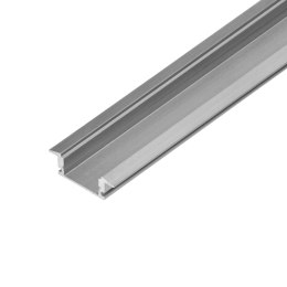 Profil aluminiowy do taśm LED, 2000 x 24,5 x 6,85 mm, wpuszczany w karton gips, srebrny, komplet 50 szt.