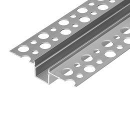 Profil aluminiowy do taśm LED, 2000 x 55 x 13 mm, wpuszczany w karton gips, srebrny