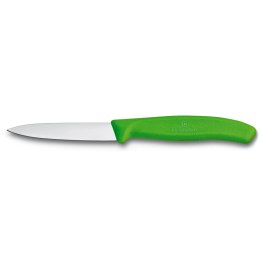 Nóż, ostrze gładkie, 8 cm, zielony, Victorinox Swiss Classic 6.7606.L114