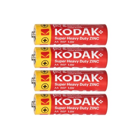Baterie Kodak ZINC Super Heavy Duty AA LR6, 4 szt. folia