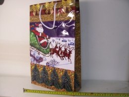 Torebki 12szt. ozdobne foliowane bożonarodz. 25x39cm - LAK1