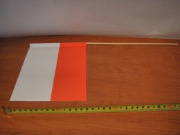 Flaga papierowa biało-czerwona 25szt. | 8510