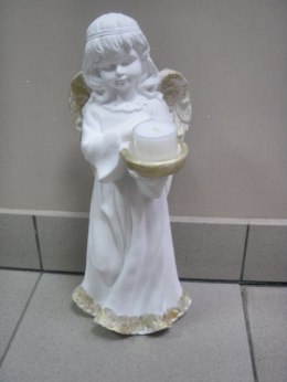Anioł ZUZIA stojący z misą /świecznik | TL A-7