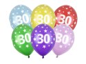 Balony 6szt. URODZINY ''30'' 30cm | SB14M-030