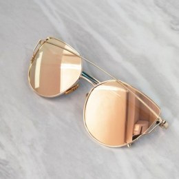 Okulary przeciwsłoneczne GLAM ROCK złoto ze srebrem OK21WZ4