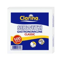 Serwetki gastronomiczne białe 500szt CLARINA