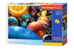 Puzzle 300 el. Planety i ich księżyce Castorland B-030262