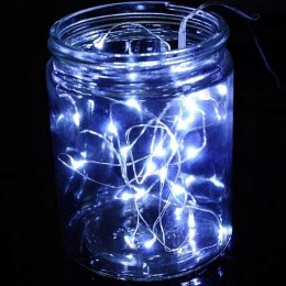 Lampka druciki 20 led na baterie zimne światło 2m 25szt. | Q230321020