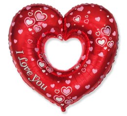Balon foliowy 24 piękne serce - I Love You 901746