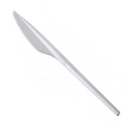 Noże wielokrotnego użytku 17,5cm białe 50szt. | 00-06