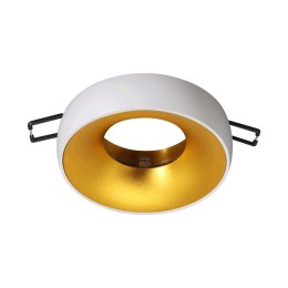 DORADO R, ramka dekoracyjna oprawy punktowej, GU10, okrągła, biało-złota