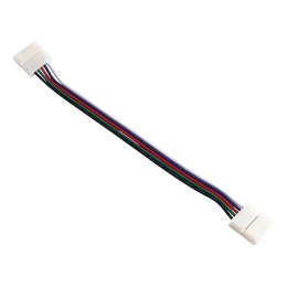Dwustronna złączka do szybkiego montażu (szybkozłączka) wielokolorowych taśm LED RGBW 12mm 5pin-przewód-5pin