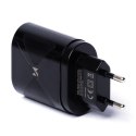 Mała ładowarka GaN 65W z portami USB USB-C QC3.0 PD szybkie ładowanie czarna