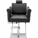 Fotel fryzjerski barberski kosmetyczny z podnóżkiem Physa HEDON - czarny