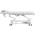 Łóżko stół kosmetyczny do masażu elektryczny 3 silniki 250 kg NANTES - biały