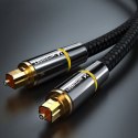 Optyczny kabel przewód audio cyfrowy światłowód Toslink SPDIF 2m czarny