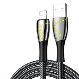 Kabel przewód Mermaid series iPhone USB - Lightning 2.4A 1.2m czarny