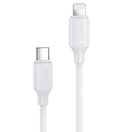 Kabel przewód USB-C - Lightning 480Mb/s 20W 0.25m biały