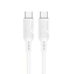 Kabel przewód USB-C do ładowania i transferu danych 100W PD 1m biały