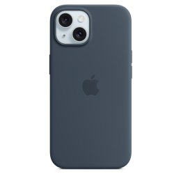 Oryginalne etui silikonowe do iPhone 15 Apple Silicone Case storm blue