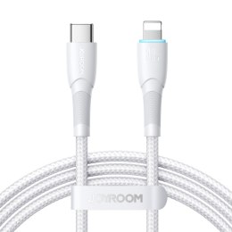 Kabel przewód do iPhone Starry Series USB-C - Lightning 30W 1m biały