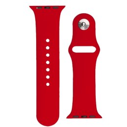 Silikonowy pasek do zegarka Apple Watch Ultra 2-9/SE 42/44/45mm Silicone Strap APS czerwony
