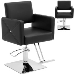 Fotel fryzjerski barberski kosmetyczny z podnóżkiem Physa CARLISLE - czarny