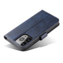 Pokrowiec etui z klapką i portfelem do Samsung S24 Magnet Case niebieskie