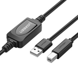 Kabel przewód do drukarki skanera USB-B - USB-A 2.0 10m czarny