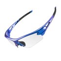 Okulary rowerowe fotochromowe z filtrem UV 400 niebieskie