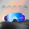 Okulary rowerowe z polaryzacją i filtrem UV 400 niebieskie