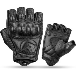 Rękawiczki motocyklowe bez palców z ochroną kostek rozmiar L czarne