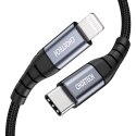 Kabel przewód do iPhone USB-C - Lightning 480Mb/s 3A 1.2m - czarny