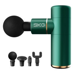 Masażer pistolet do masażu 4 głowice do całego ciała SKG F3-EN - zielony
