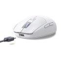 Mysz komputerowa bezprzewodowa Bluetooth 5.0 USB 2.4GHz - biała