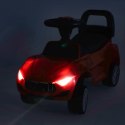 Jeździk pchacz samochód z dźwiękiem i światłami czerwony